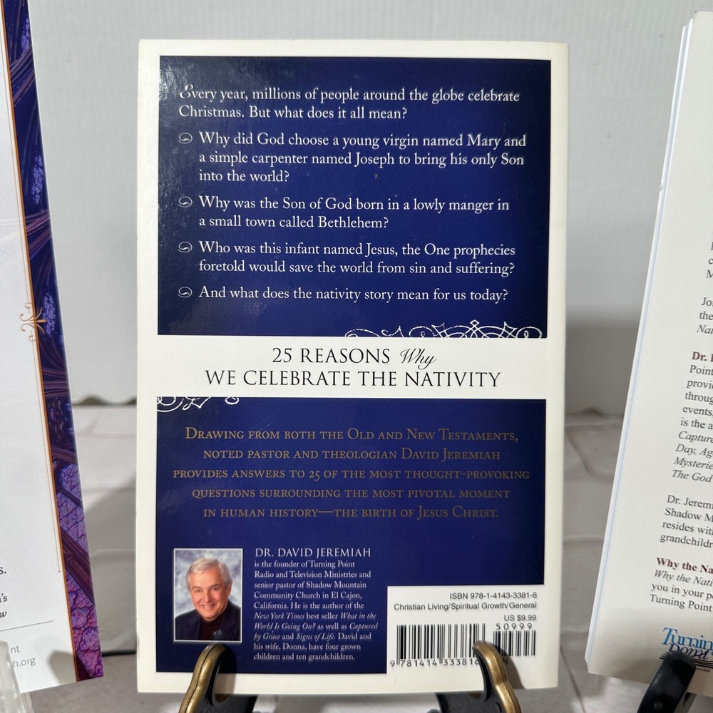 David Jeremiah Why the Nativity Book and Study Guide Set Christian Faith - Picture 7 of 11